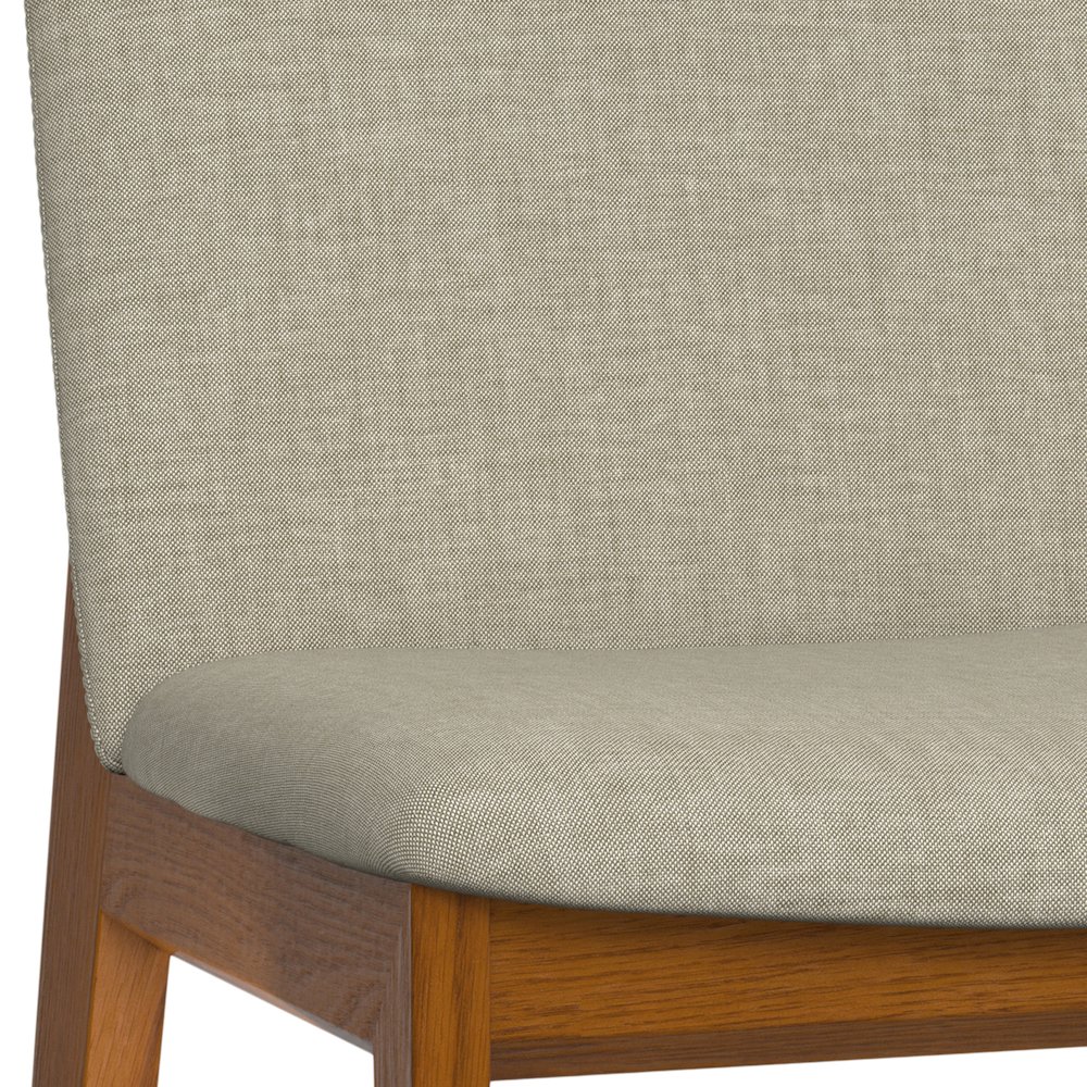 Selena Dining Chair (Set of 2) in Natural Linen Look Fabric. Picture 7