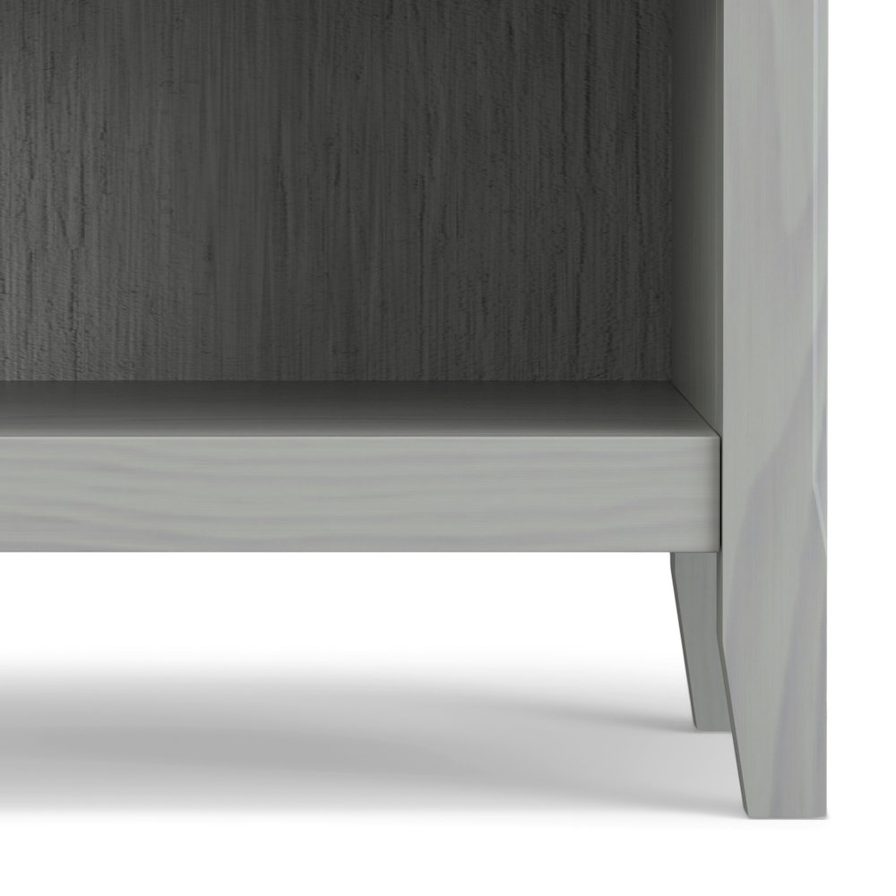 Amherst 24 inch Solid Wood Traditional Bedside Table in Fog Grey (Set of 2). Picture 4