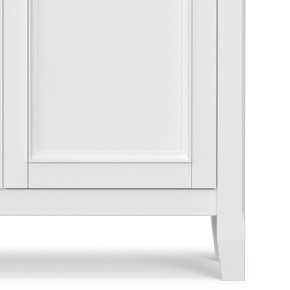 Amherst 36 inch Wide Solid Wood Transitional Storage Cabinet in White. Picture 3