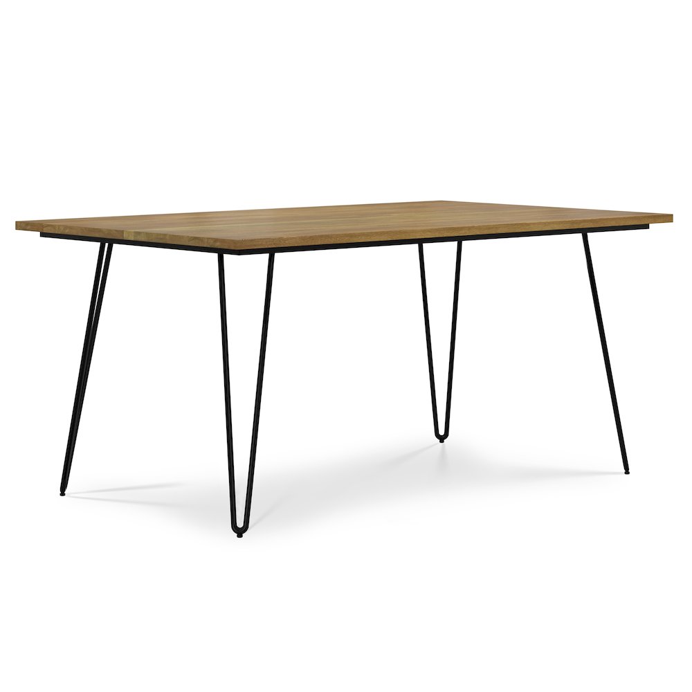 Hunter Solid Mango Wood Dining Table In Light Brown. Picture 1