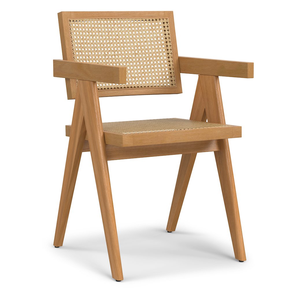 Regina Dining Arm Chair (Set of 2) in Natural. Picture 5