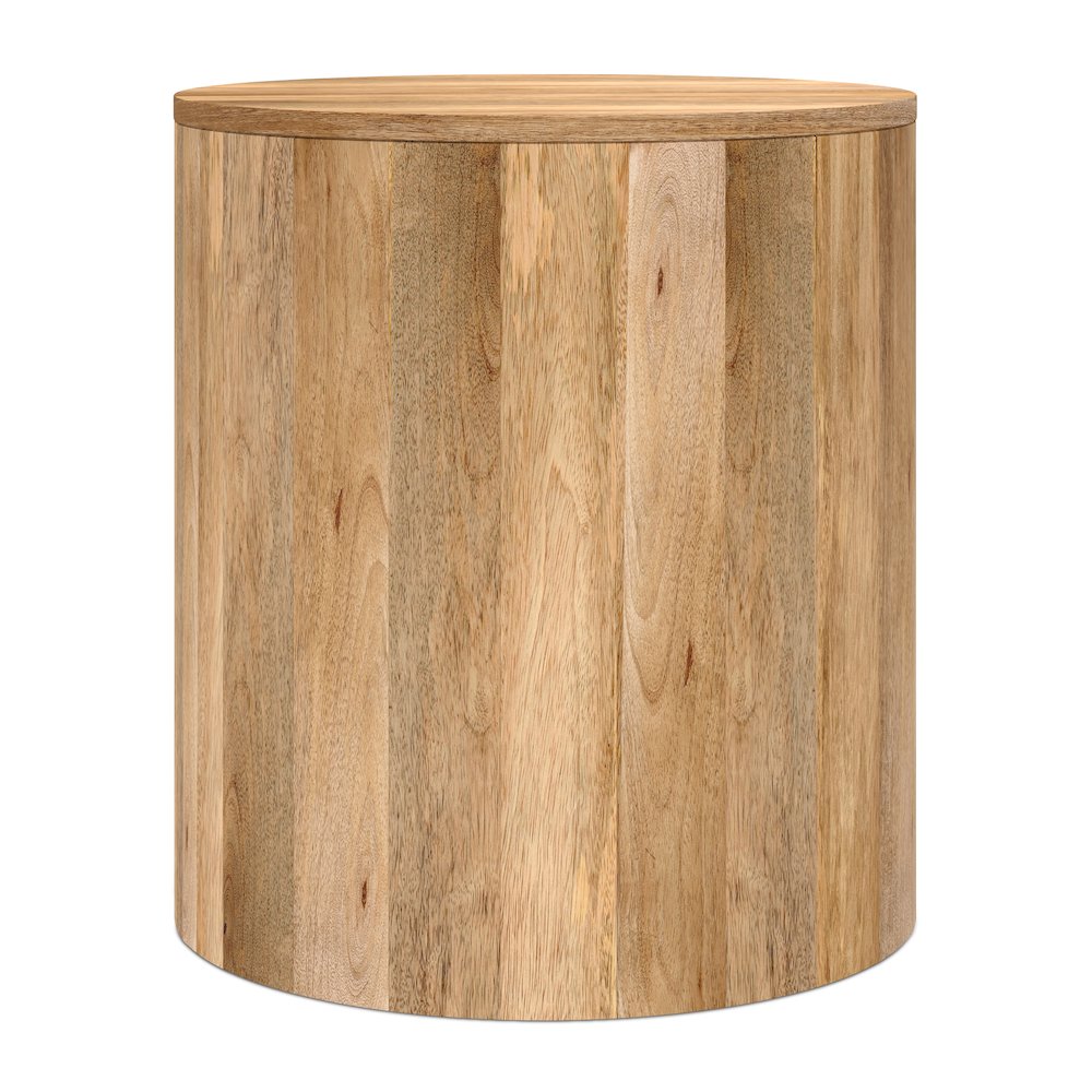 Millbury 20 inch Wide Solid Mango Contemporary End Table in Natural, Assembled. Picture 2