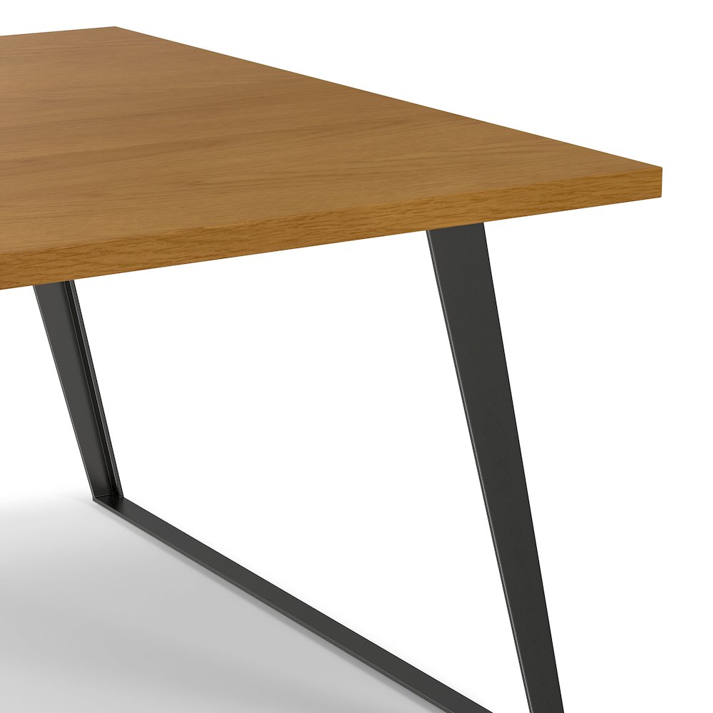 Lowry Square Dining Table In Oak Veneer. Picture 11