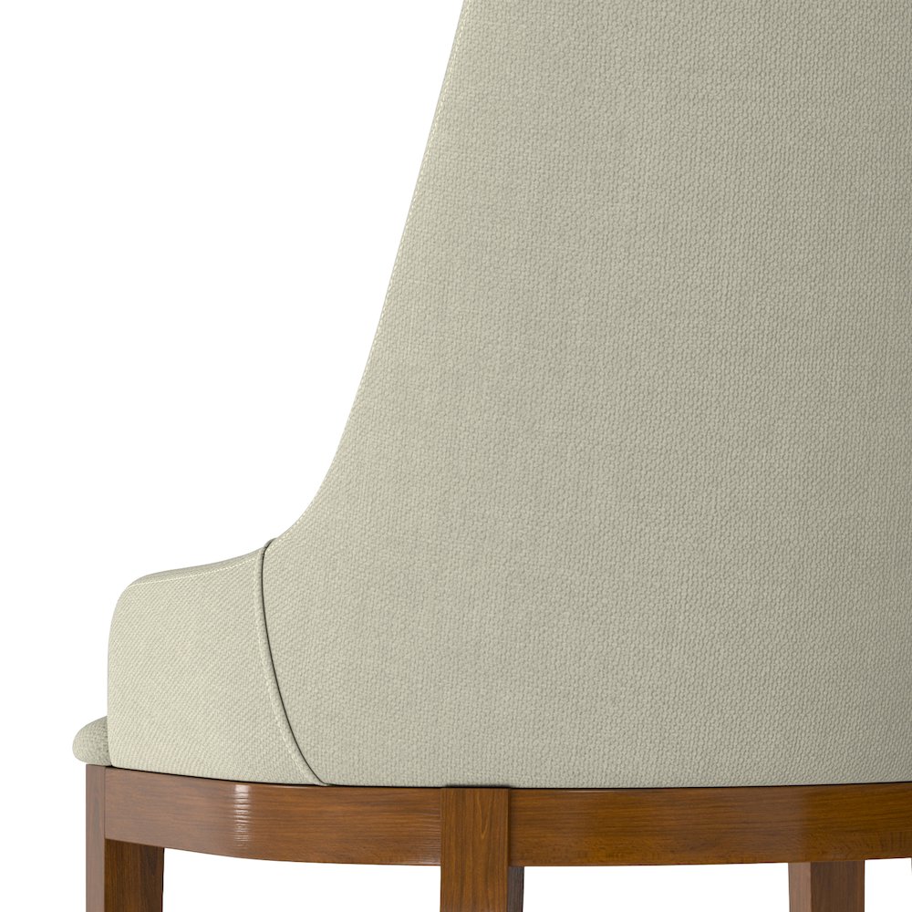 Stephanie Dining Chair (Set of 2) in Natural Linen Look Fabric. Picture 10