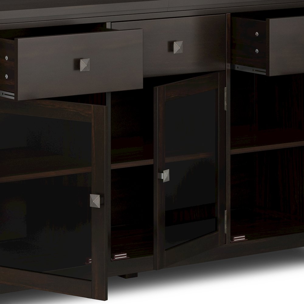 Cosmopolitan Solid Wood Sideboard Buffet In Mahogany. Picture 3