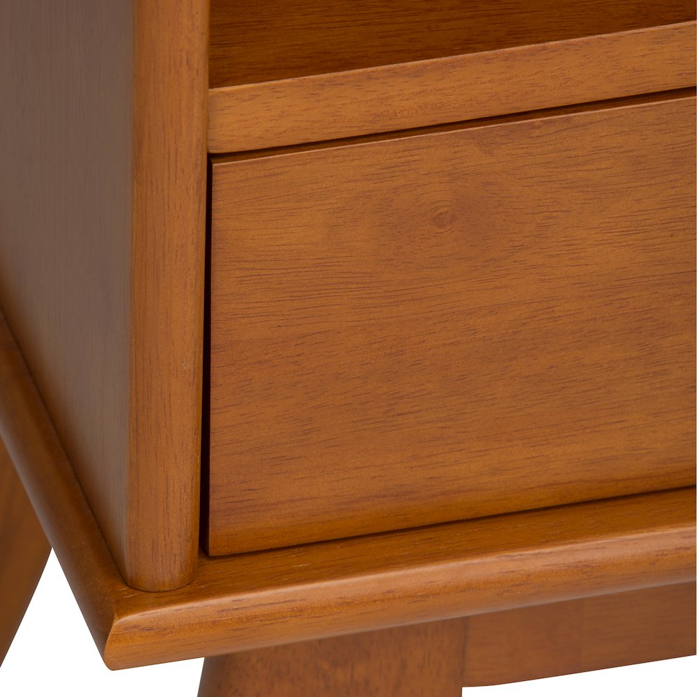 Draper 22 inch Solid Wood 6 Cubbie Bookcase in Teak Brown (Set of 2). Picture 4