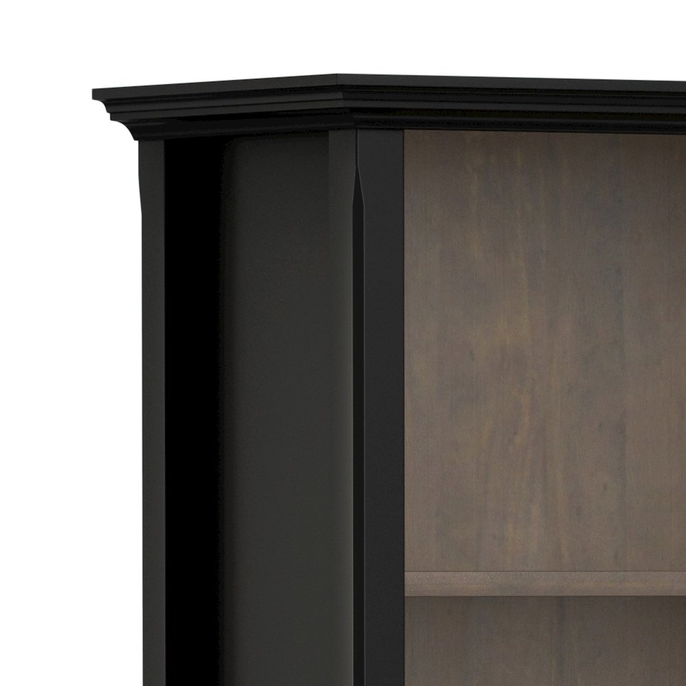 Amherst 30 inch x 70 inch Solid Wood Transitional 5 Shelf Bookcase. Picture 3