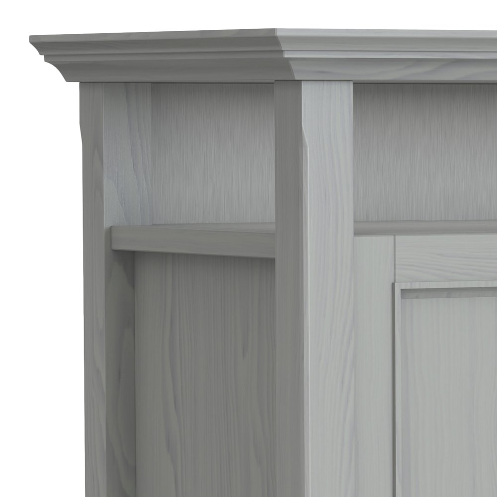 Amherst Solid Wood Tv Media Stand In Fog Grey For Tvs Up To 60 Inches. Picture 2