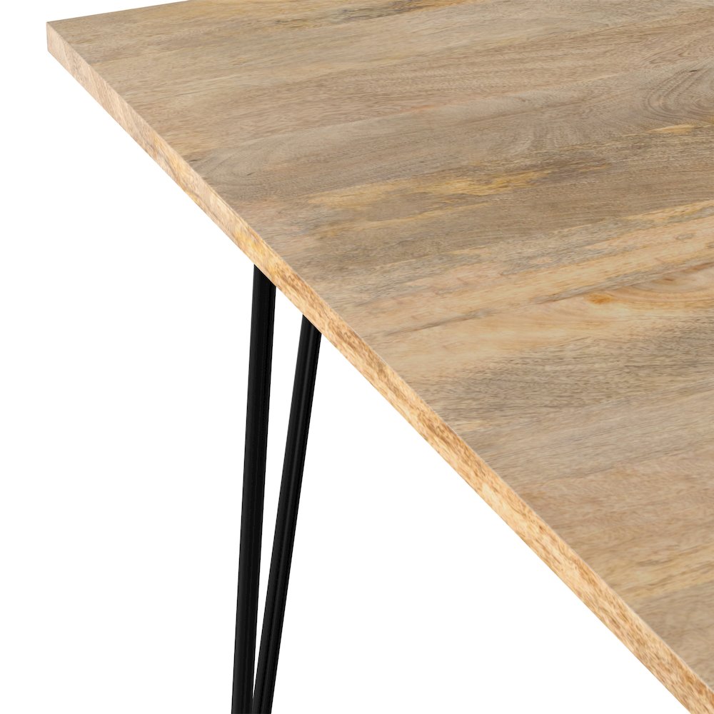 Hunter Solid Mango Wood 42 Inch Square Dining Table In Natural. Picture 9