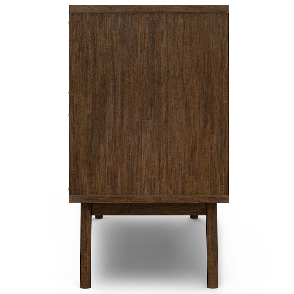 Sideboard With Wine Storage In Rustic Natural Aged Brown. Picture 2