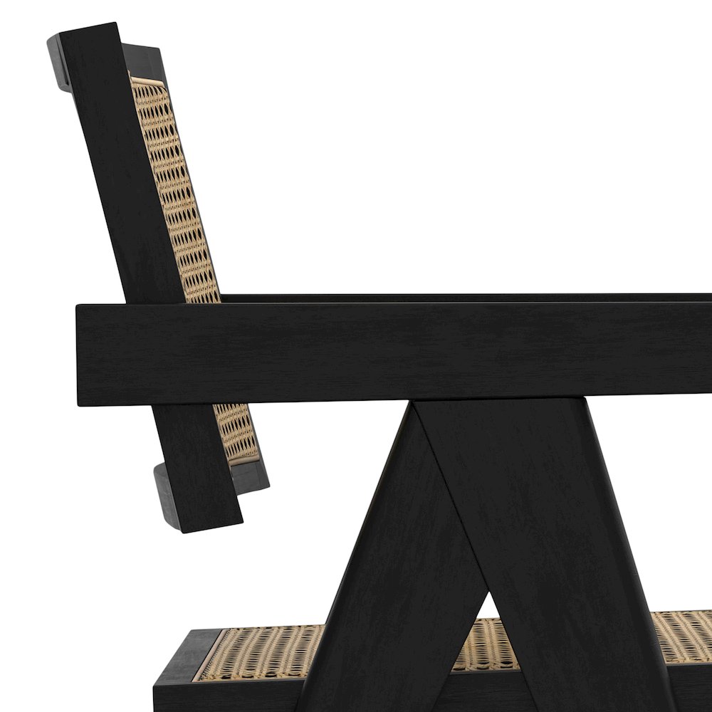 Regina Dining Arm Chair (Set of 2) in Black. Picture 9