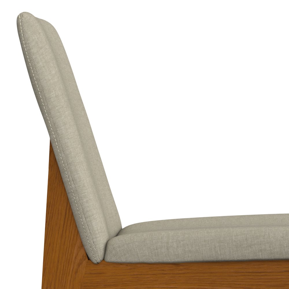 Selena Dining Chair (Set of 2) in Natural Linen Look Fabric. Picture 9