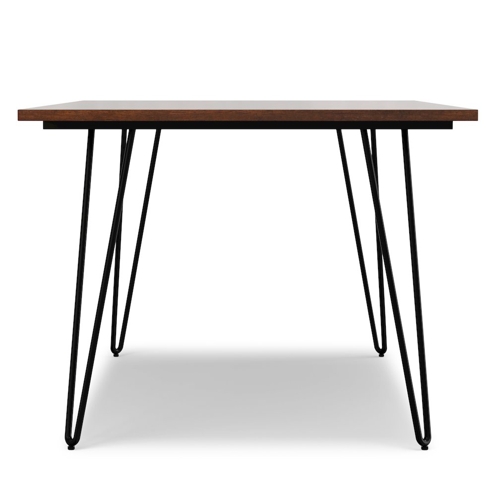 Hunter Solid Mango Wood Dining Table In Umber Brown. Picture 6