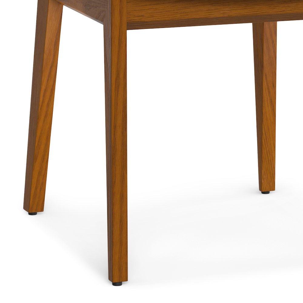 Selena Dining Chair (Set of 2) in Light Grey Linen Look Fabric. Picture 8