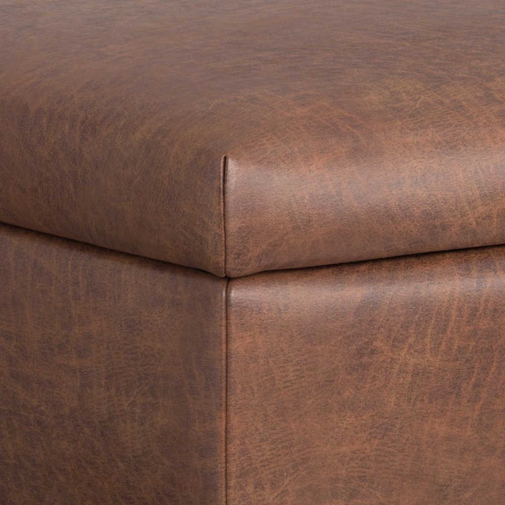 48 inch Rectangle Large Coffee Table Storage Ottoman with Lift up Lid. Picture 5