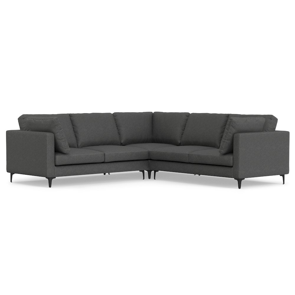 Ava Corner Sectional In Tightly Woven Performance Fabric. Picture 1