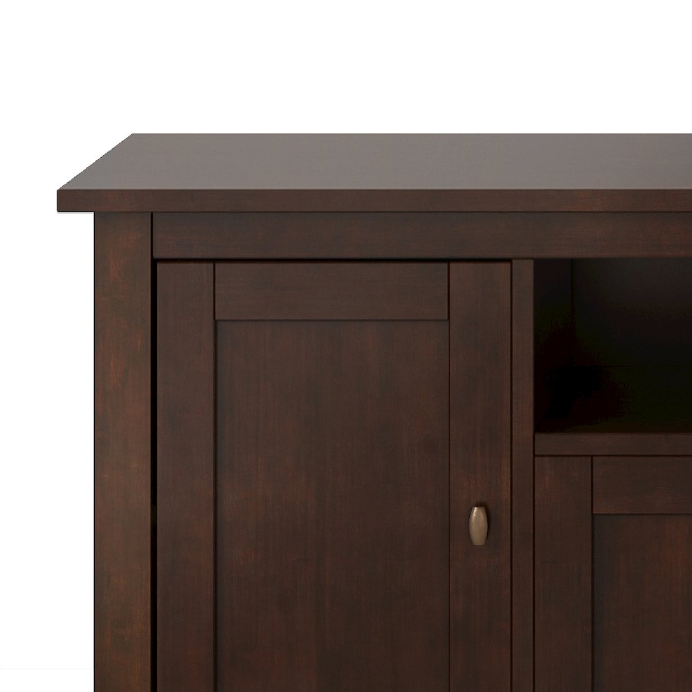 72 Inch Tv Media Stand In Russet Brown For Tvs Up To 80 Inches. Picture 2