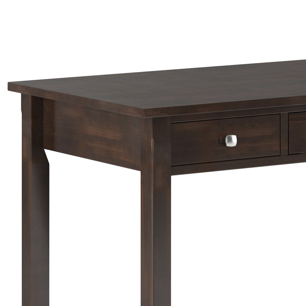 Avalon Solid Wood Large Desk In Tobacco Brown. Picture 2