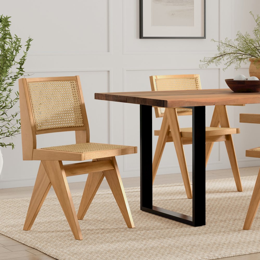 Regina Dining Chair (Set Of 2) In Natural. Picture 7