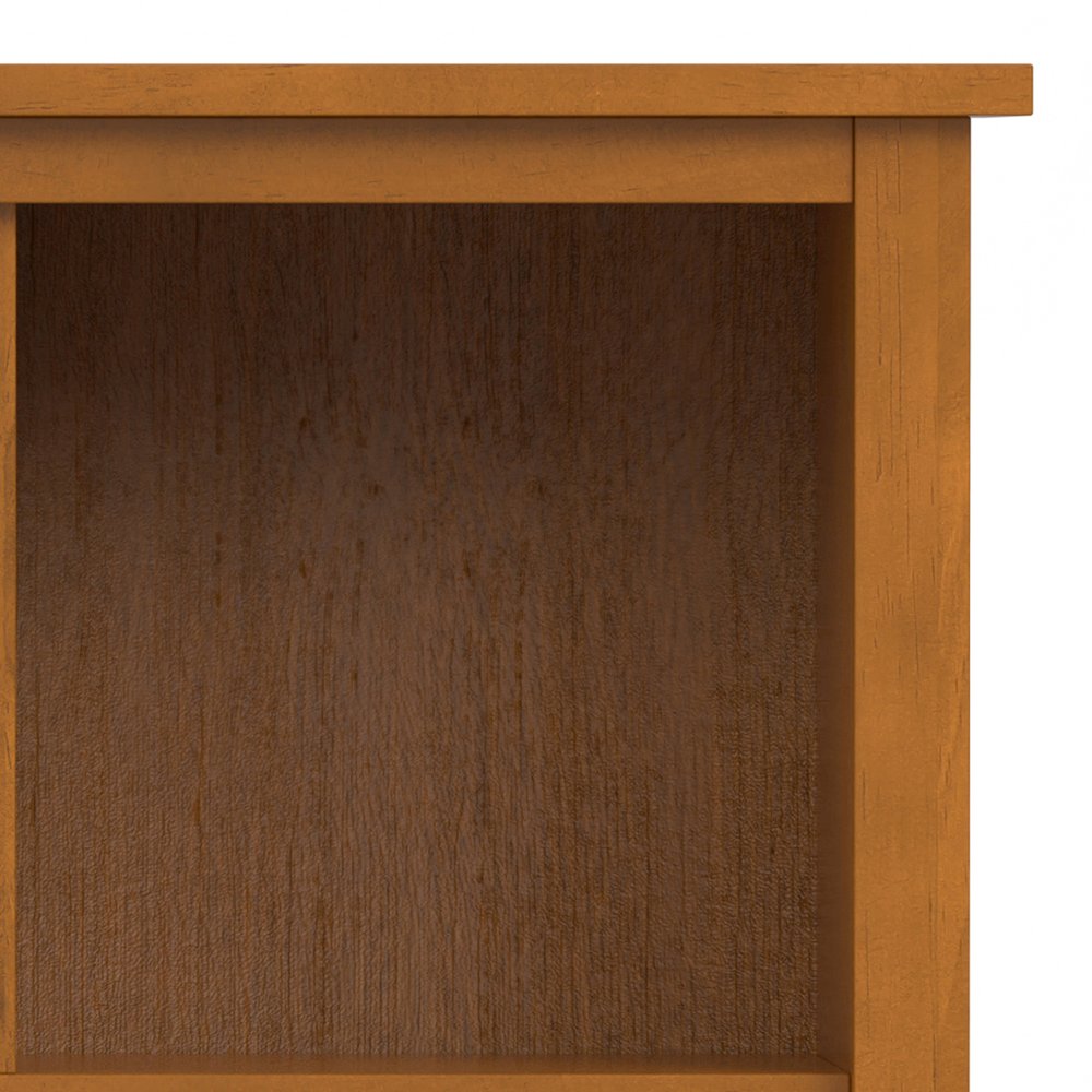 Warm Shaker Solid Wood 9 Cube Storage In Light Golden Brown. Picture 4