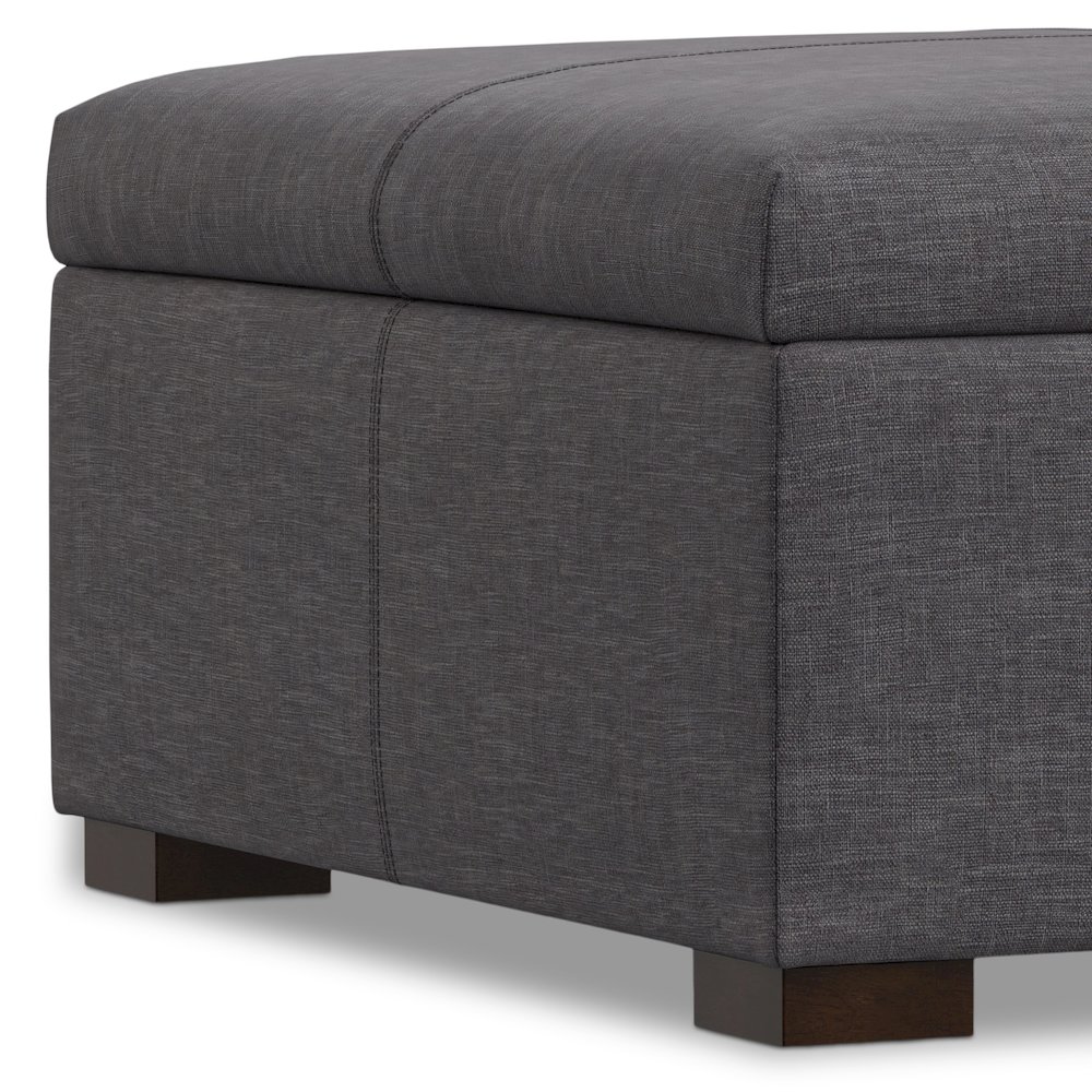 36 inch Wide Contemporary Square Square Coffee Table Storage Ottoman. Picture 5