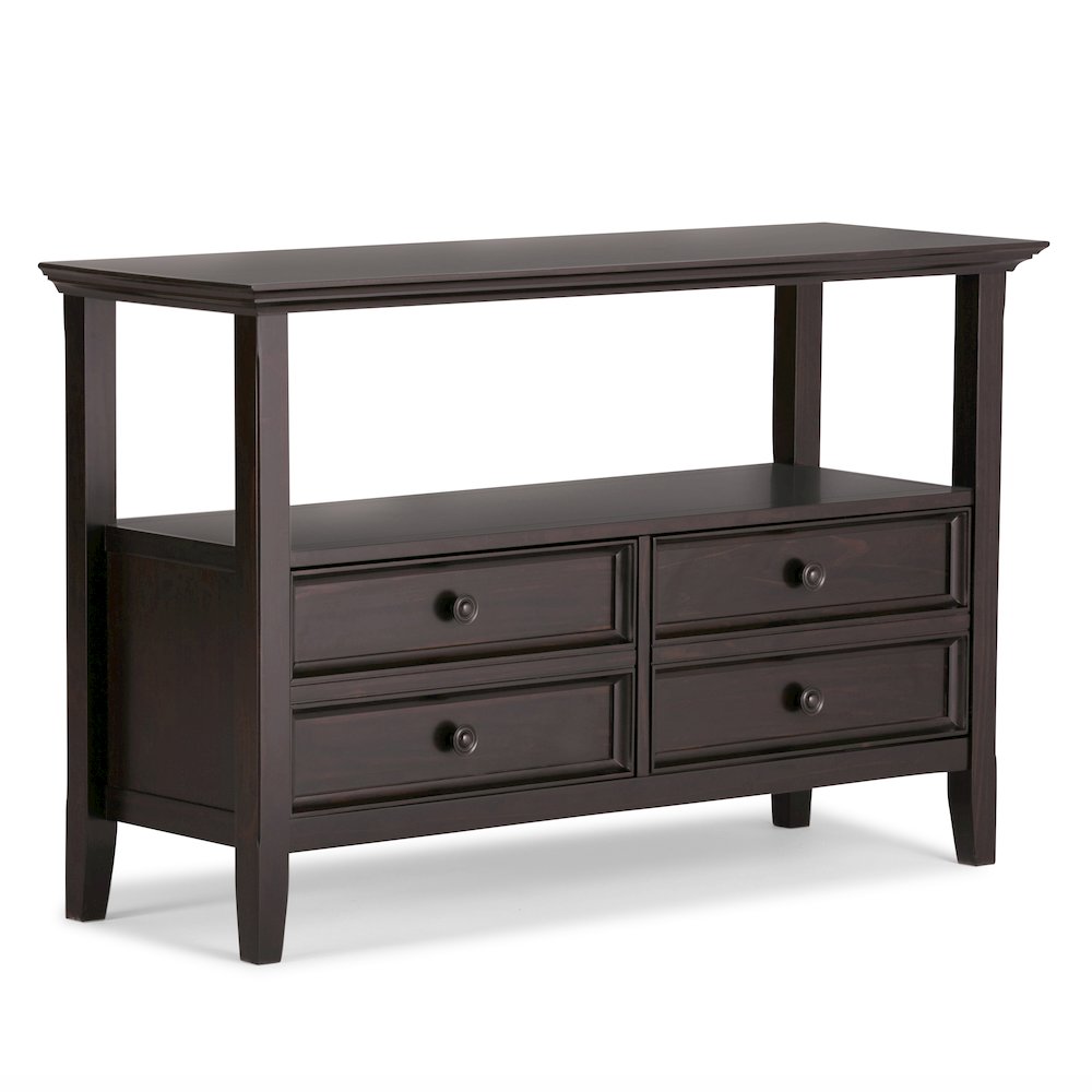 Amherst Solid Wood Console Sofa Table In Hickory Brown. Picture 1