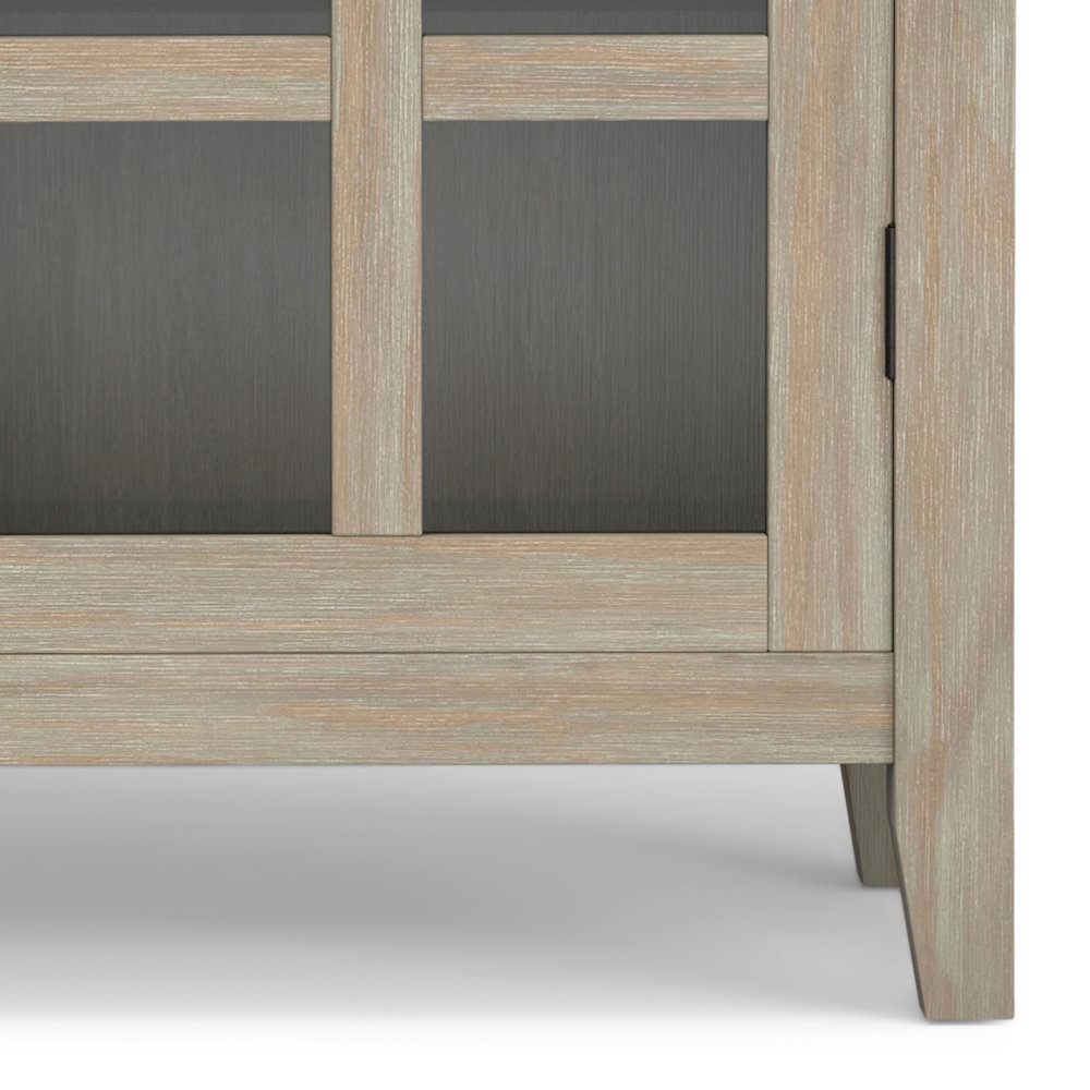 Artisan Solid Wood Medium Storage Cabinet In Distressed Grey. Picture 3