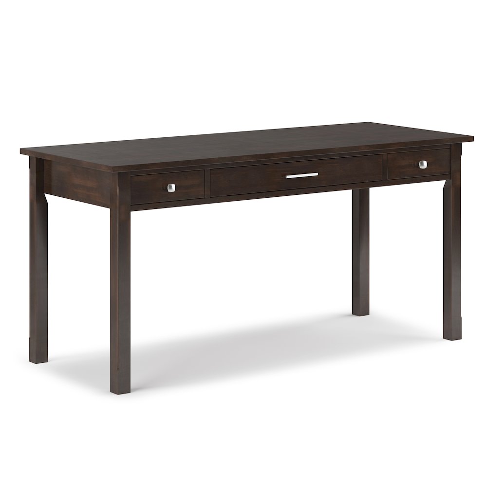 Avalon Solid Wood Large Desk In Tobacco Brown. Picture 1
