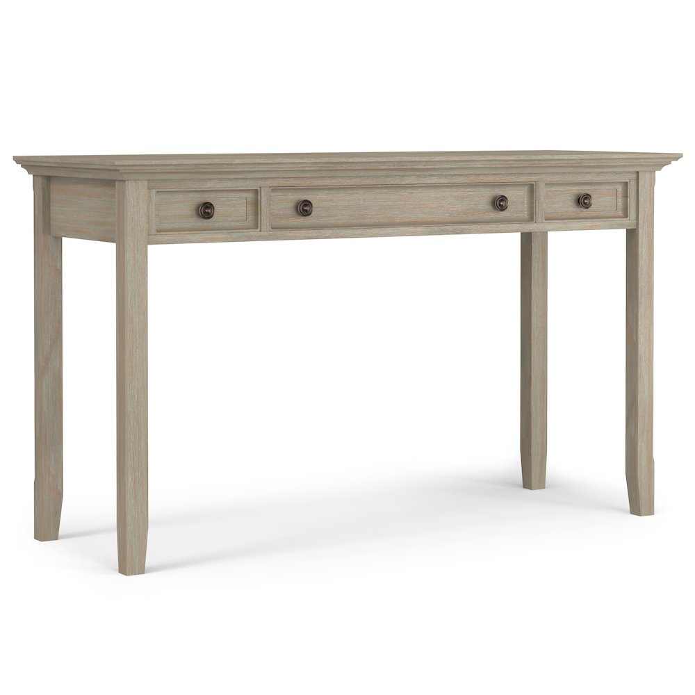 54 inch Wide Desk with 30 inch Wide Bookcase in Distressed Grey (Set of 2). Picture 2