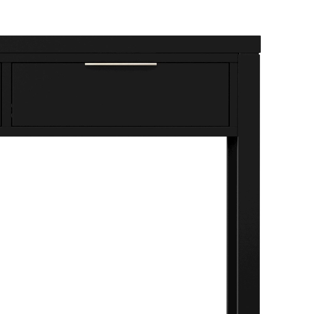 Hollander 60 inch Wide Solid Wood Contemporary Console Table in Black. Picture 5