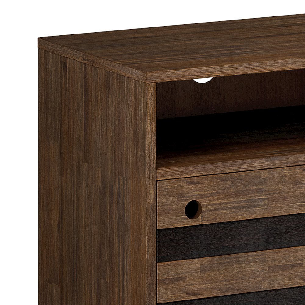 Tv Stand In Rustic Natural Aged Brown For Tvs Up To 60 Inches. Picture 2