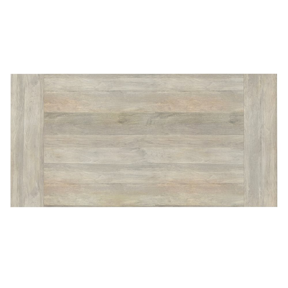 Whitley 72 inch Wide Solid Mango Farmhouse Dining Table in White Wash. Picture 6
