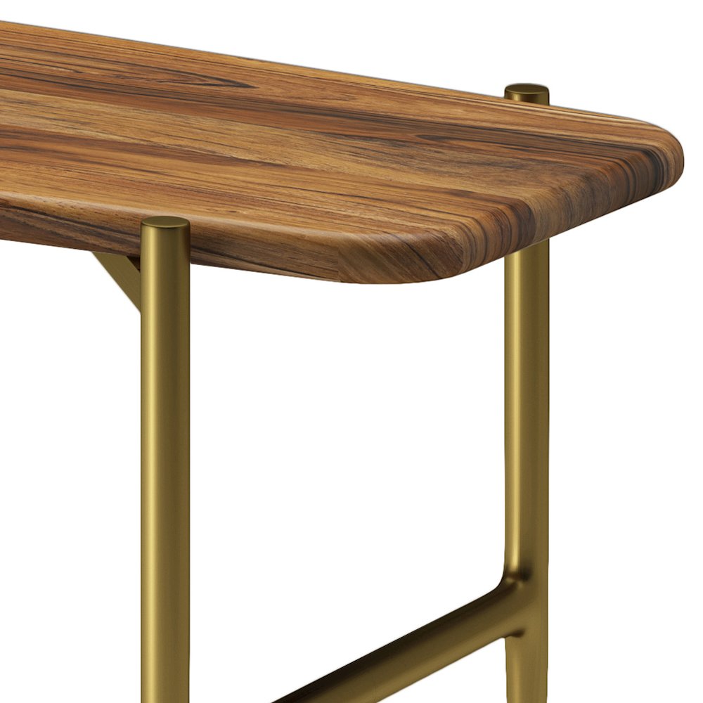 Wagner Solid Acacia Wood Bench In Natural. Picture 2