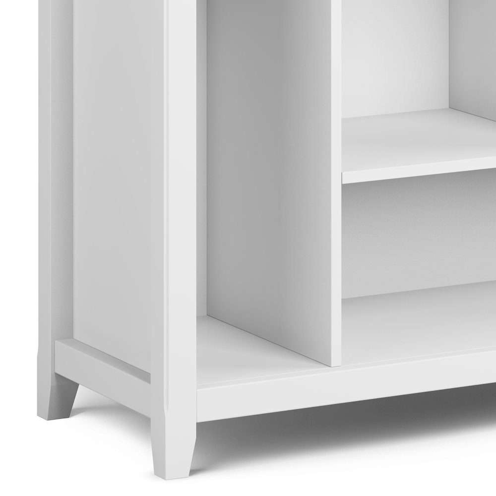 Amherst Solid Wood Multi Cube Bookcase And Storage Unit In White. Picture 4