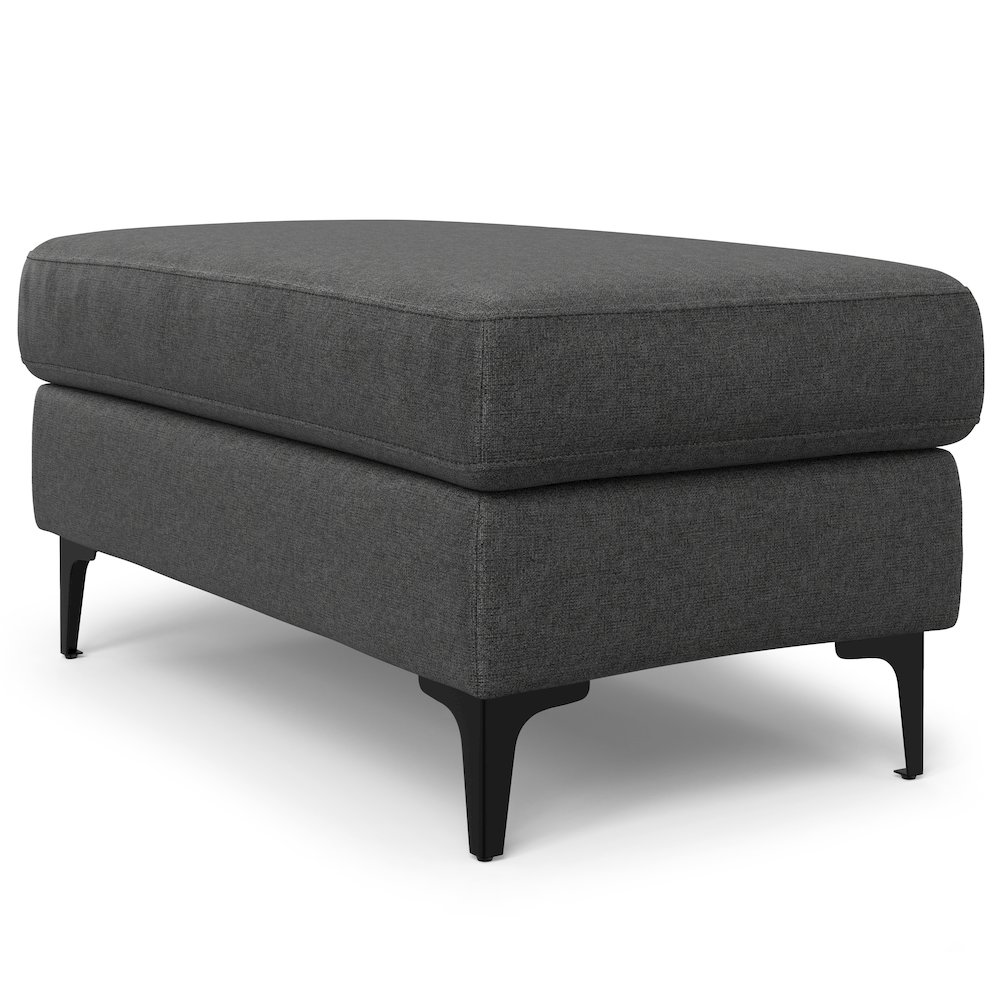 Ava Ottoman In Tightly Woven Performance Fabric. Picture 2