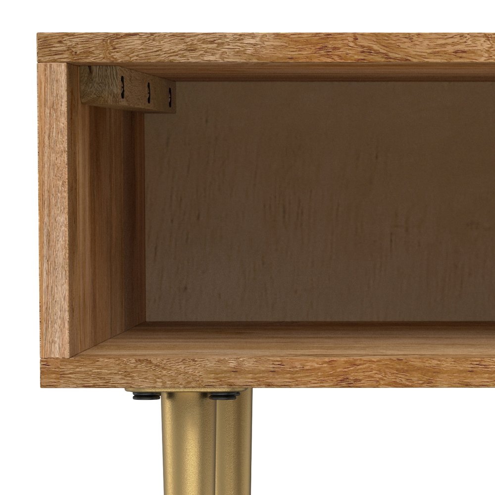 Fallon SOLID MANGO WOOD End Table in Natural. Picture 8