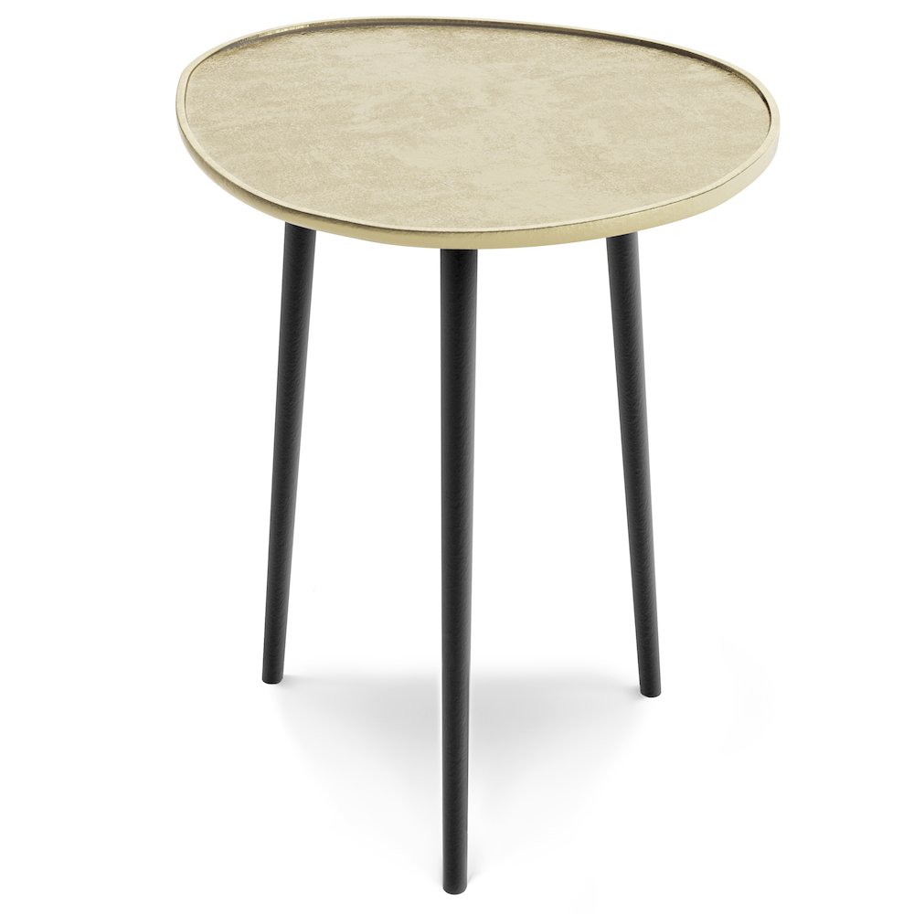 Tanner Metal Side Table In Gold. Picture 1
