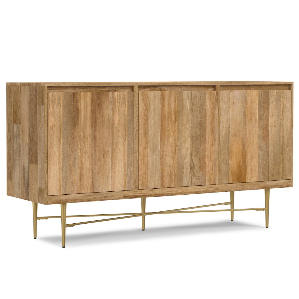Fallon SOLID MANGO WOOD Sideboard Buffet in Natural. Picture 1