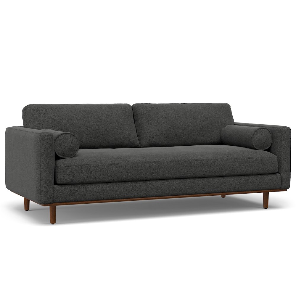 Morrison 89-Inch Sofa And Ottoman Set In Woven-Blend Fabric. Picture 3