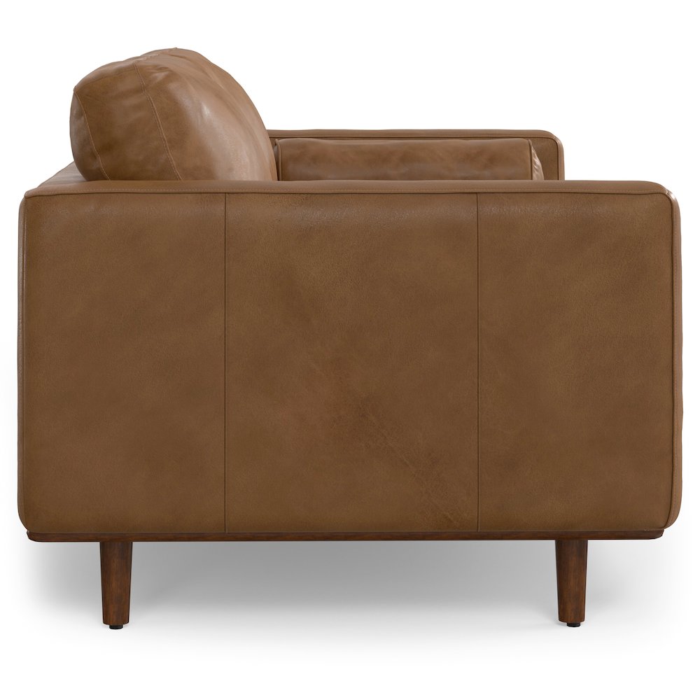 Morrison 72-Inch Sofa And Ottoman Set In Genuine Leather. Picture 3