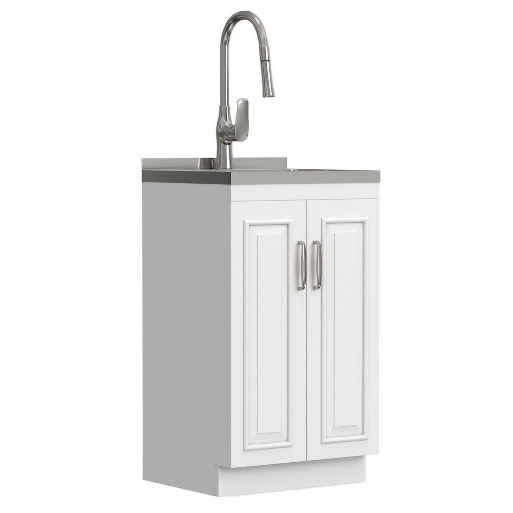 Darwin All-In-One 20-inch Laundry Utility Sink and Cabinet. Picture 3