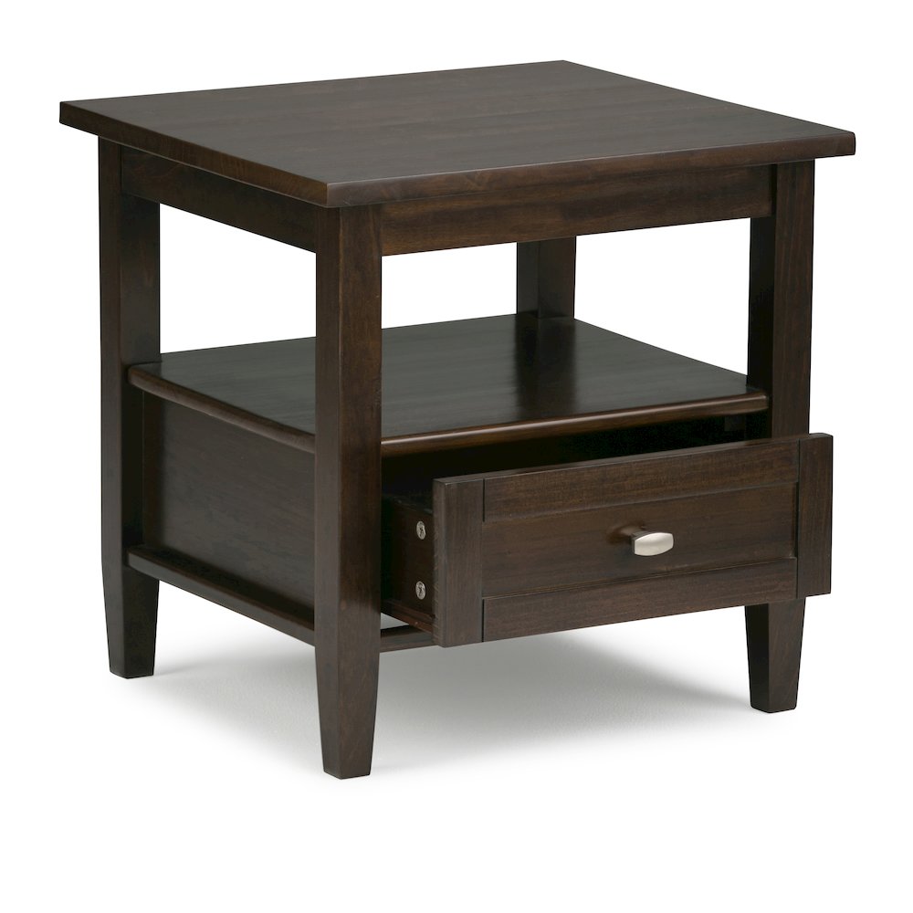 36"W Coffee Table with 2 20"W End Tables in Tobacco Brown (Set of 3). Picture 4