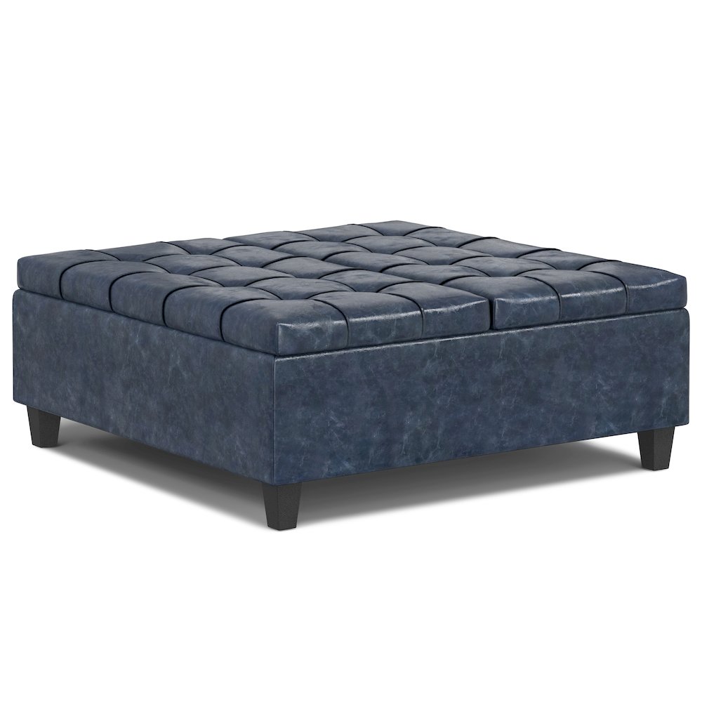 40 inch Wide Square Large Coffee Table Storage Ottoman. Picture 2