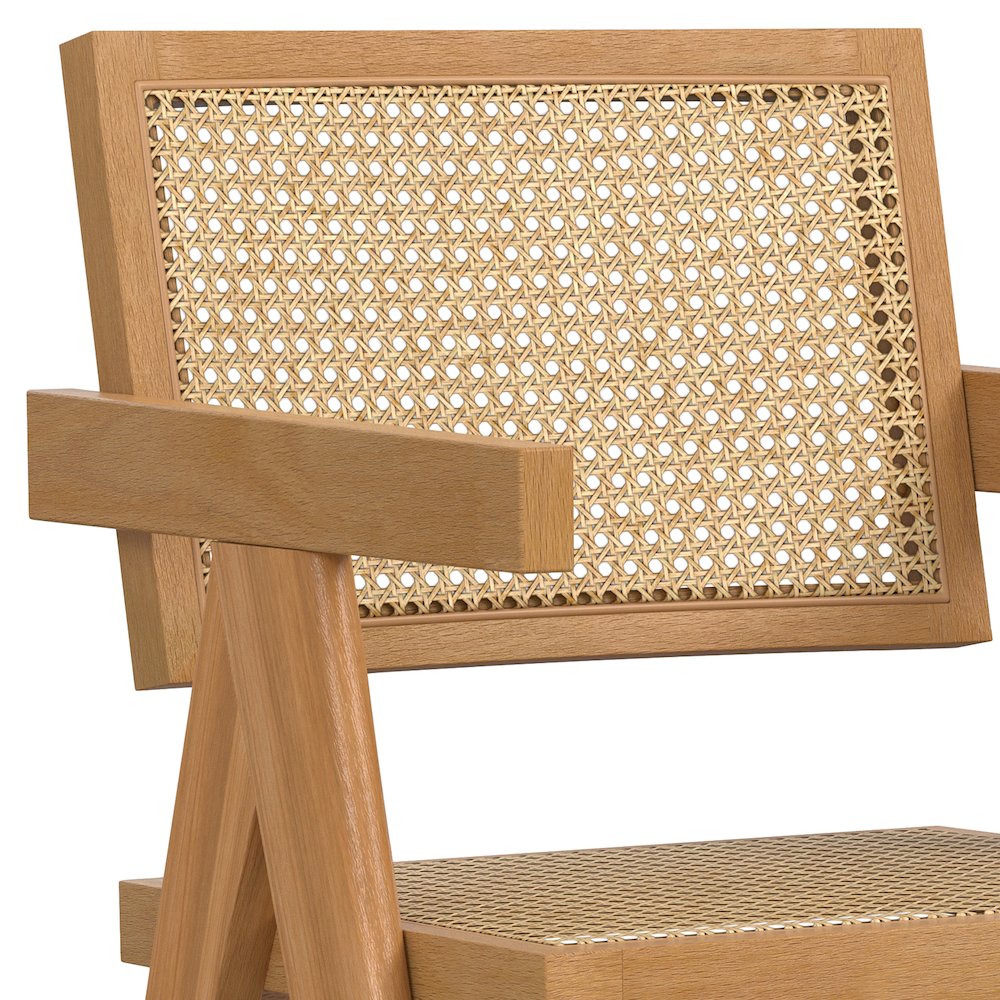 Regina Dining Arm Chair (Set of 2) in Natural. Picture 6