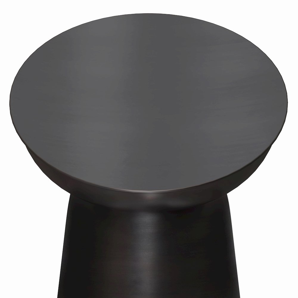 Toby Metal Accent Table In Antique Copper. Picture 2