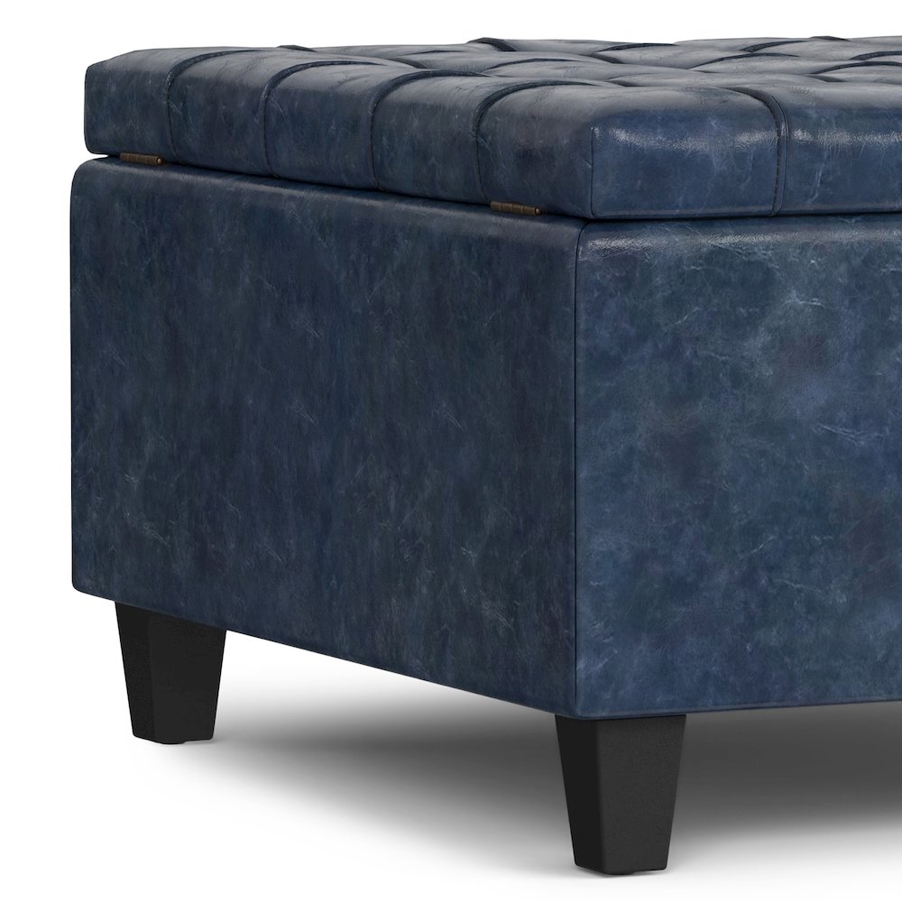 30 inch Wide Square Small Coffee Table Storage Ottoman. Picture 4