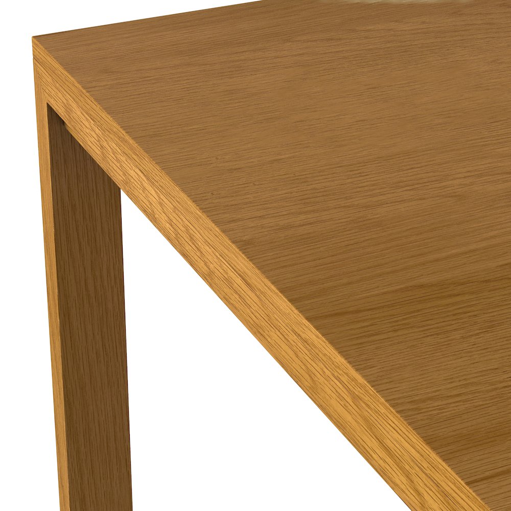 Wilson Square Dining Table In Oak Veneer. Picture 7