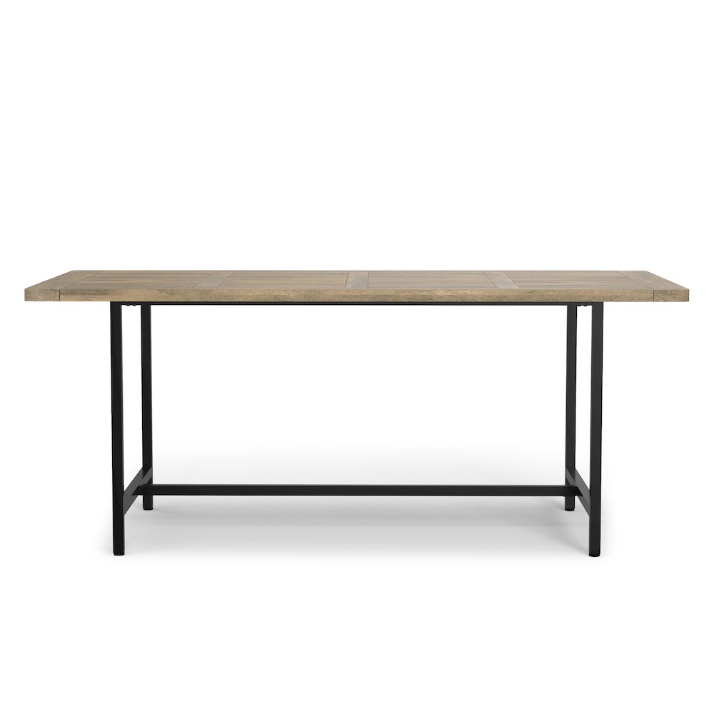 Campbell Dining Table In Grey Wash. Picture 3