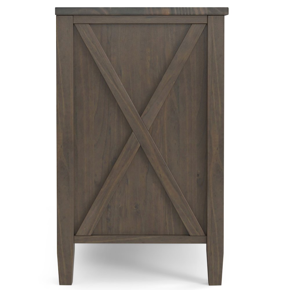 Ela Solid Wood Bedside Table In Smoky Brown. Picture 2
