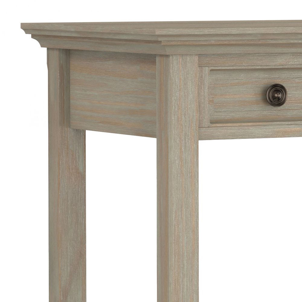54 inch Wide Desk with 30 inch Wide Bookcase in Distressed Grey (Set of 2). Picture 5